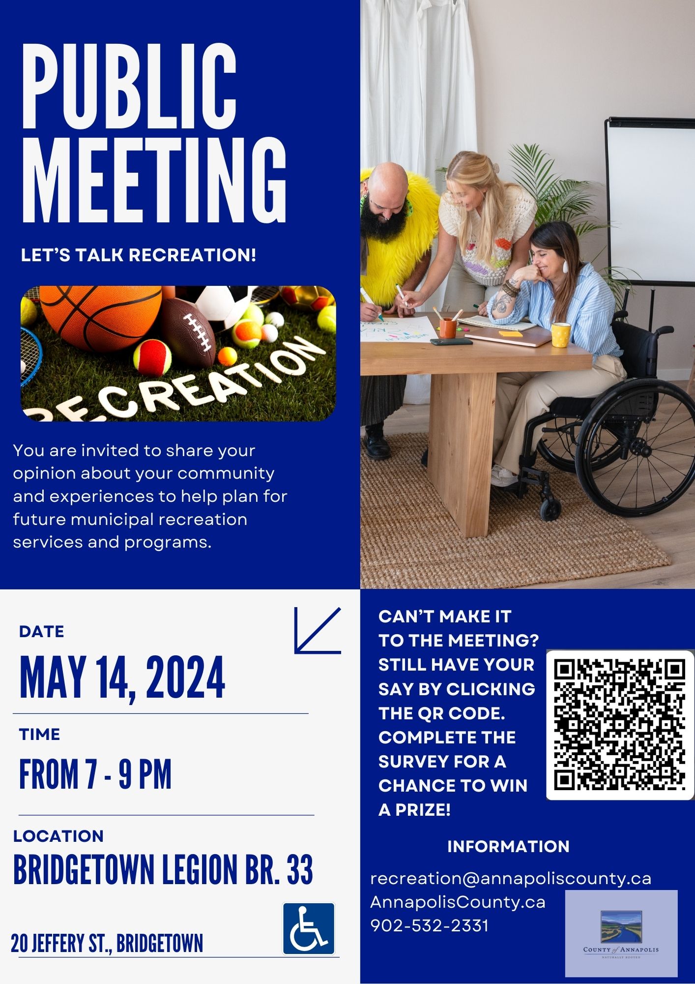 Bridgetown Legion Recreation Public Meeting May 14