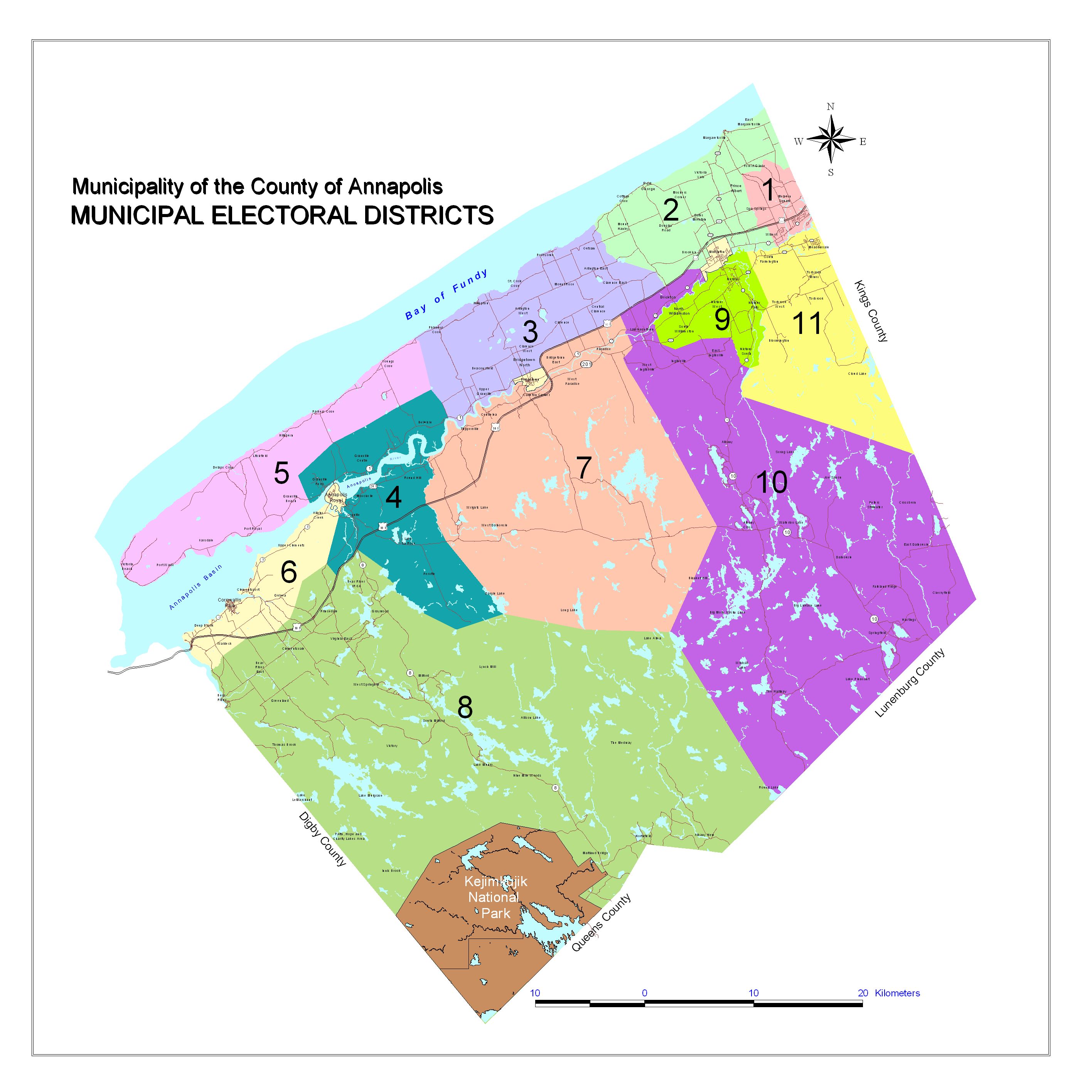 Municipality of the County of Annapolis Municipal Districts