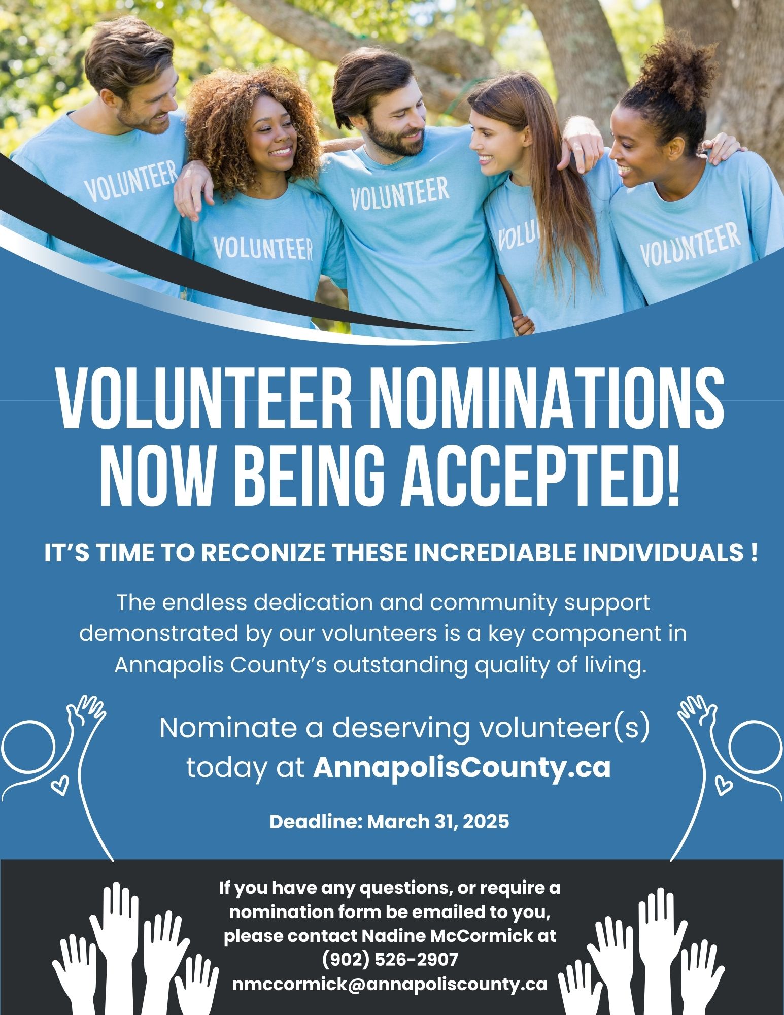 Volunteers nominations now being accepted 2025