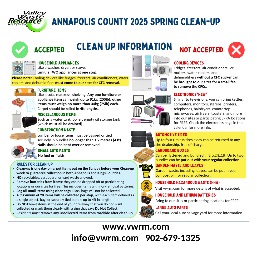 In Annapolis County Spring Clean up 2025