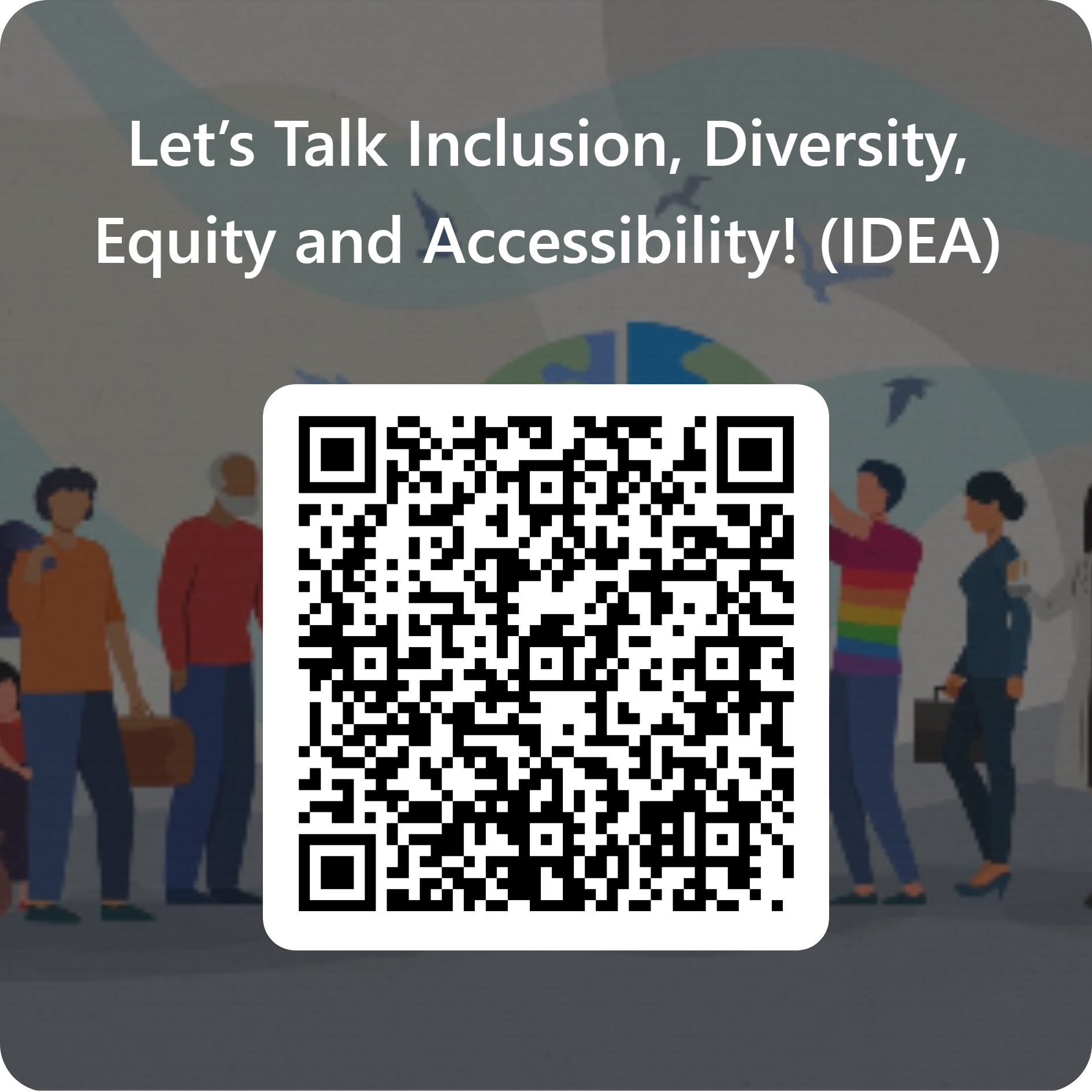 QRCode for Lets Talk Inclusion Diversity Equity and Accessibility IDEA