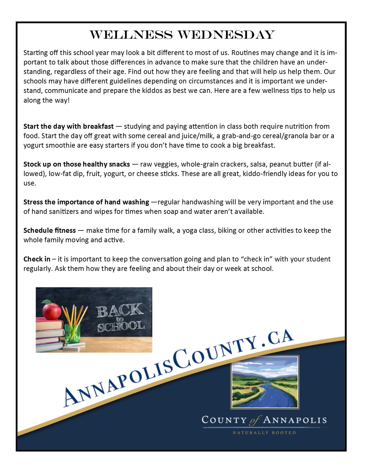 Wellness Wednesday Aug 26