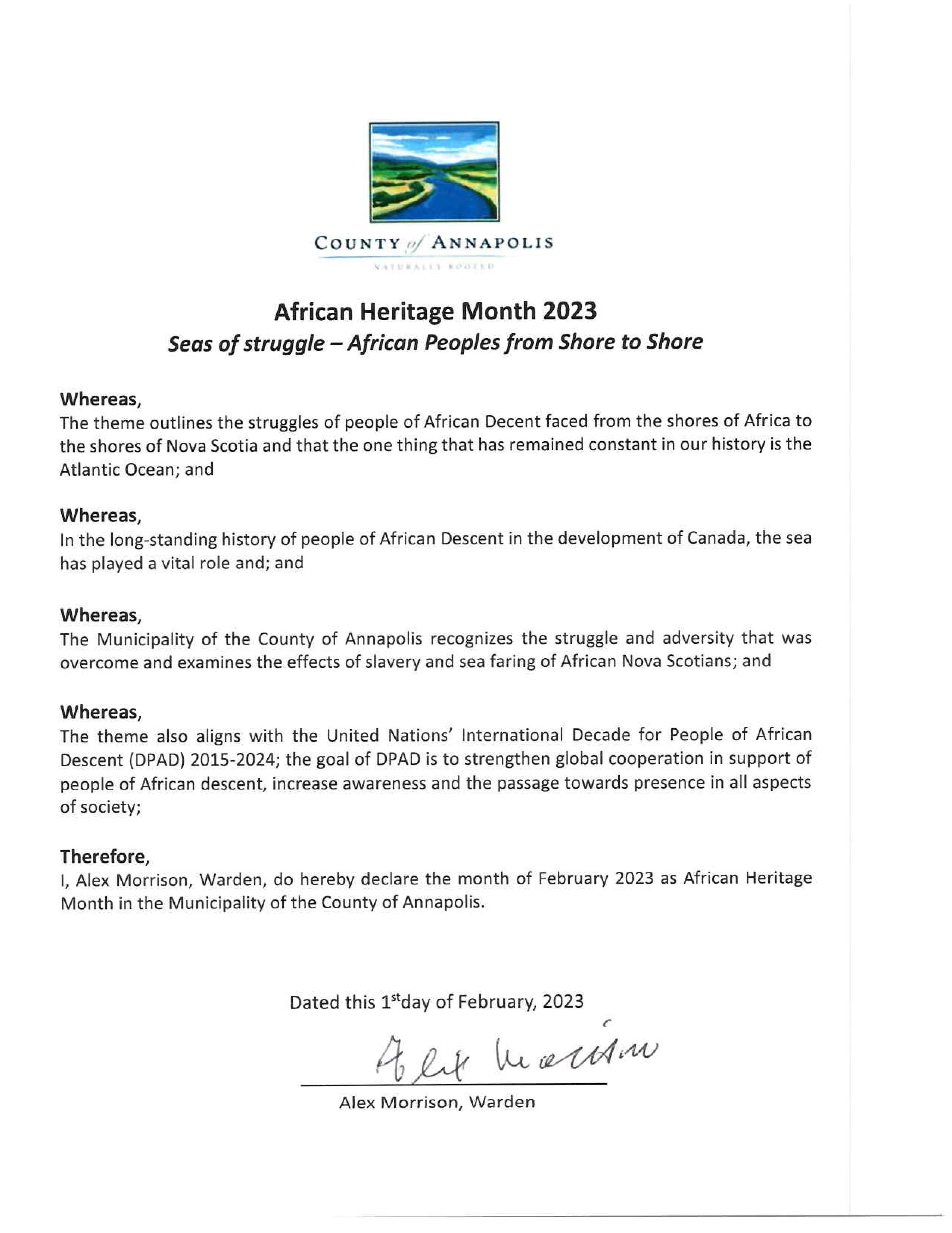 2023 African Heritage Month