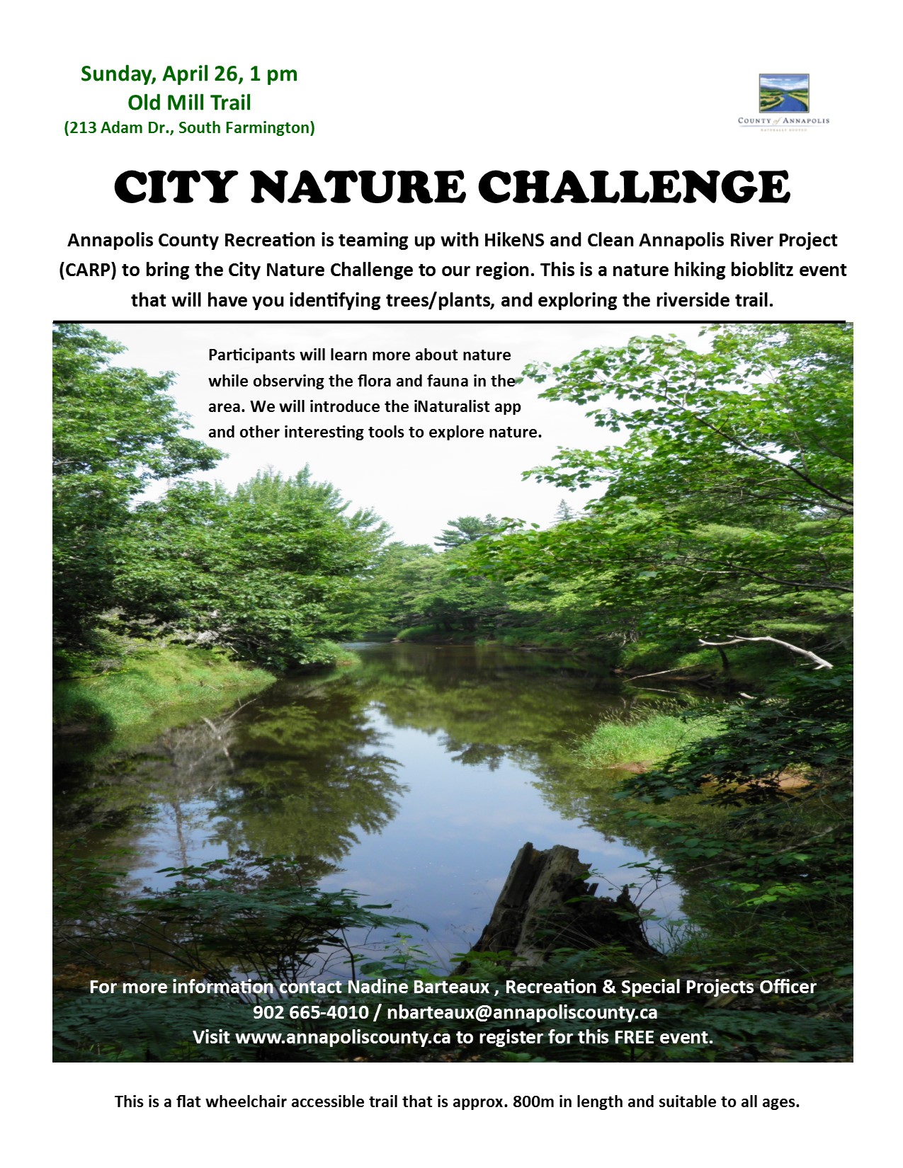 CIty Nature Challenge poster