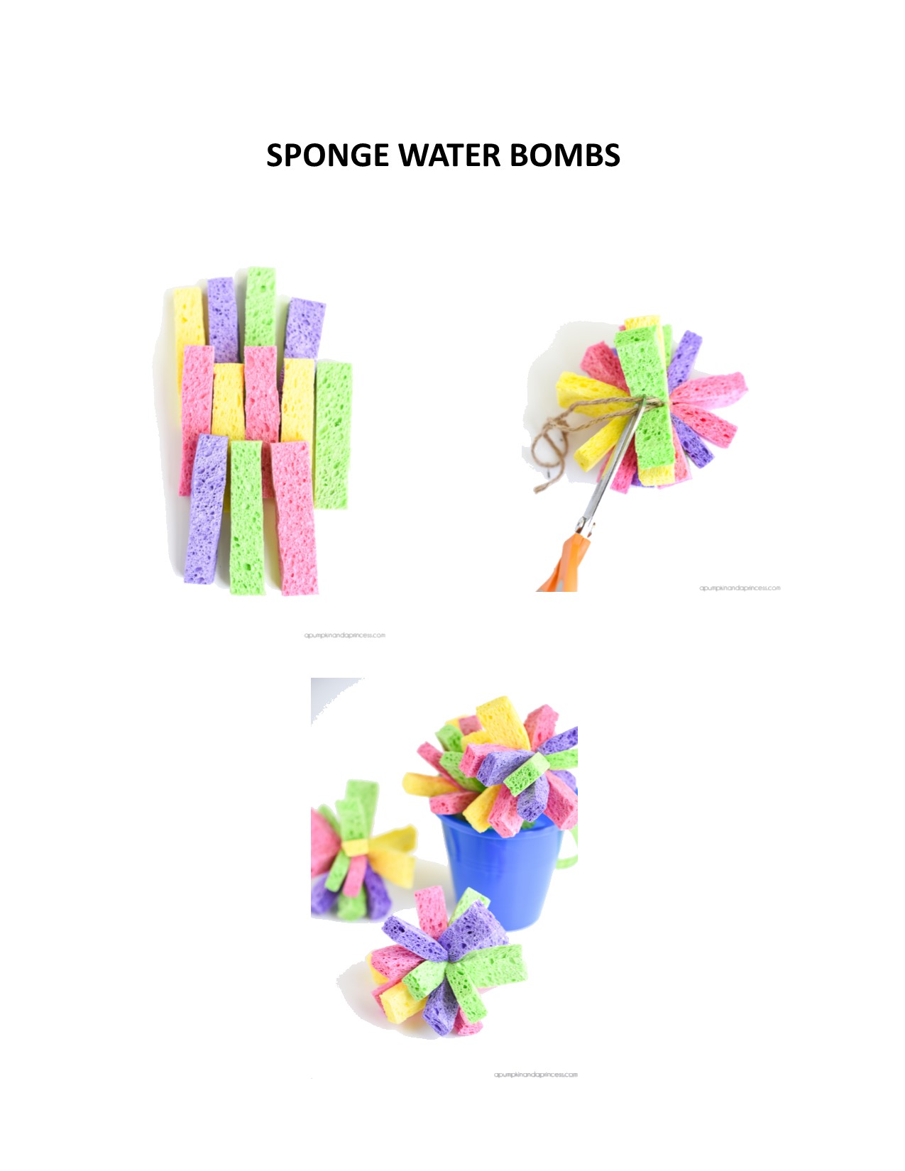 Sponge Water Bombs