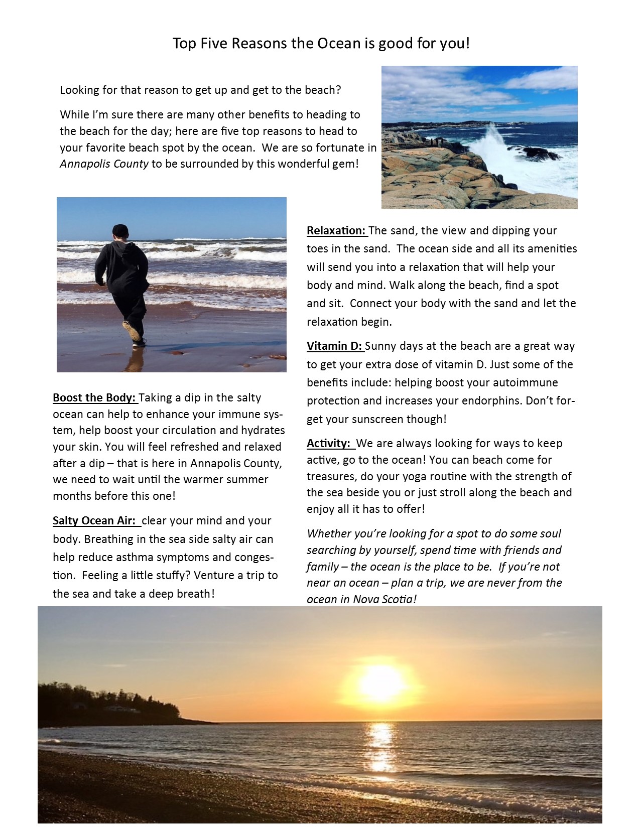 May 27 Top 5 Reasons to be at the Ocean