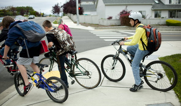 teens biking